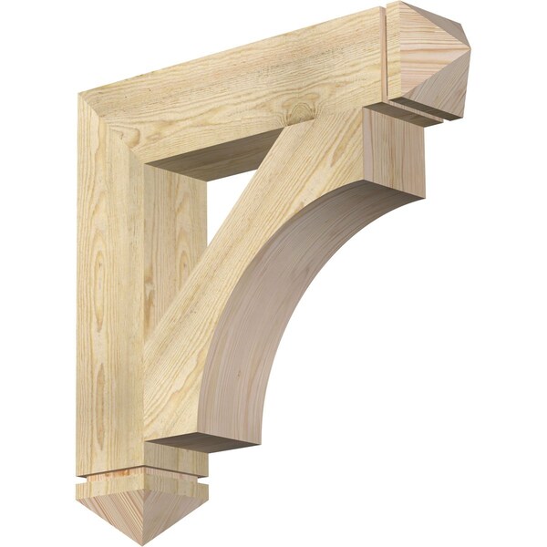 Ekena Millwork Westlake Arts & Crafts Rough Sawn Bracket, Douglas Fir, 6"W x 30"D x 30"H BKT06X30X30WTL03RDF - main